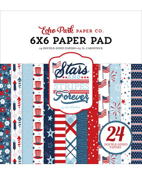 Echo Park Stars And Stripes Forever 6x6 Inch Paper Pad (SSF369023) (DISCONTINUED)