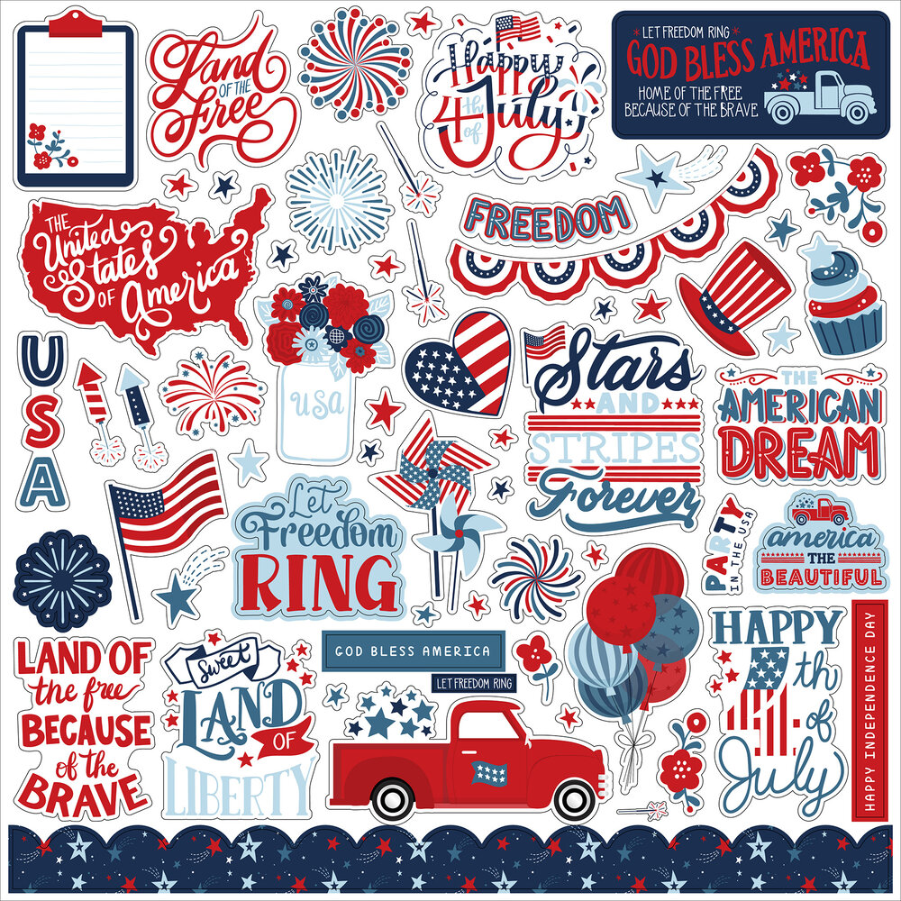 Echo Park Stars And Stripes Forever 12x12 Inch Collection Kit (SSF369016) (DISCONTINUED) Echo Park Stars And Stripes Forever 12x12 Inch Collection Kit (SSF369016) (DISCONTINUED)
