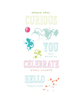 Sizzix Clear Stamps by 49 and Market Hello You Sentiments (13pcs) (666630)