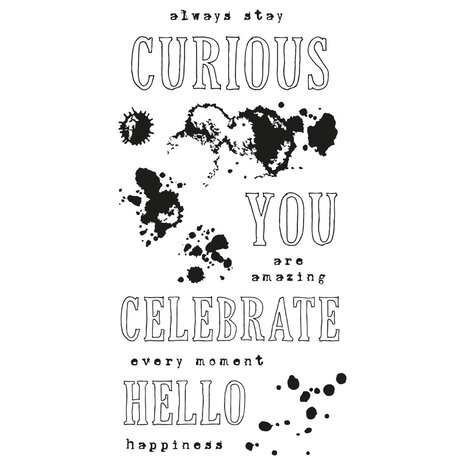 Sizzix Clear Stamps by 49 and Market Hello You Sentiments (13pcs) (666630) Sizzix Clear Stamps by 49 and Market Hello You Sentiments (13pcs) (666630)