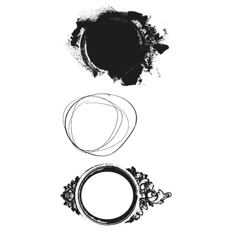 Sizzix Layered Stamps by 49 and Market Artsy Regal Frame (3pcs) (666631) (DISCONTINUED) Sizzix Layered Stamps by 49 and Market Artsy Regal Frame (3pcs) (666631) (DISCONTINUED)