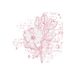 Sizzix Framelits Die w/Stamps by 49 and Market A5 Floral Mix Cluster (1+1pcs) (666632)