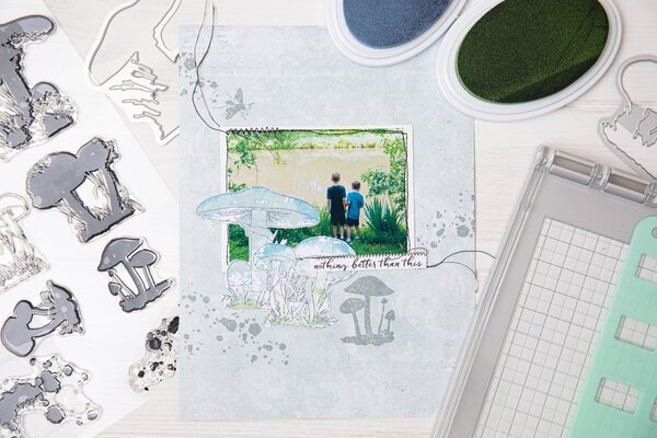 Sizzix Framelits Die w/Stamps by 49 and Market A5 Painted Pencil Mushrooms (10+2pcs) (666637) Sizzix Framelits Die w/Stamps by 49 and Market A5 Painted Pencil Mushrooms (10+2pcs) (666637)