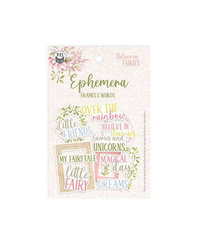 P13 Believe in Fairies Ephemera Frames and Words (13pcs) (P13-BIF-37) (OUTLET)