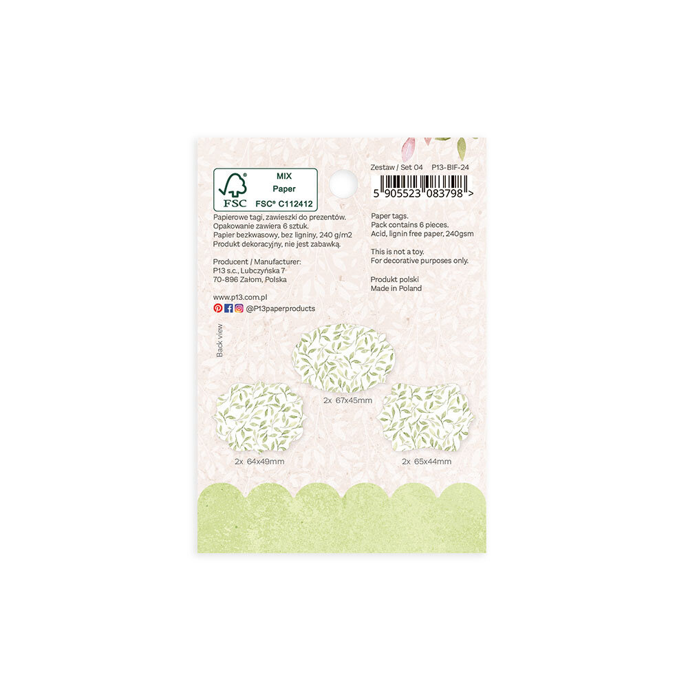 P13 Believe in Fairies Decorative Tags 04 (6pcs) (P13-BIF-24) (OUTLET) P13 Believe in Fairies Decorative Tags 04 (6pcs) (P13-BIF-24) (OUTLET)