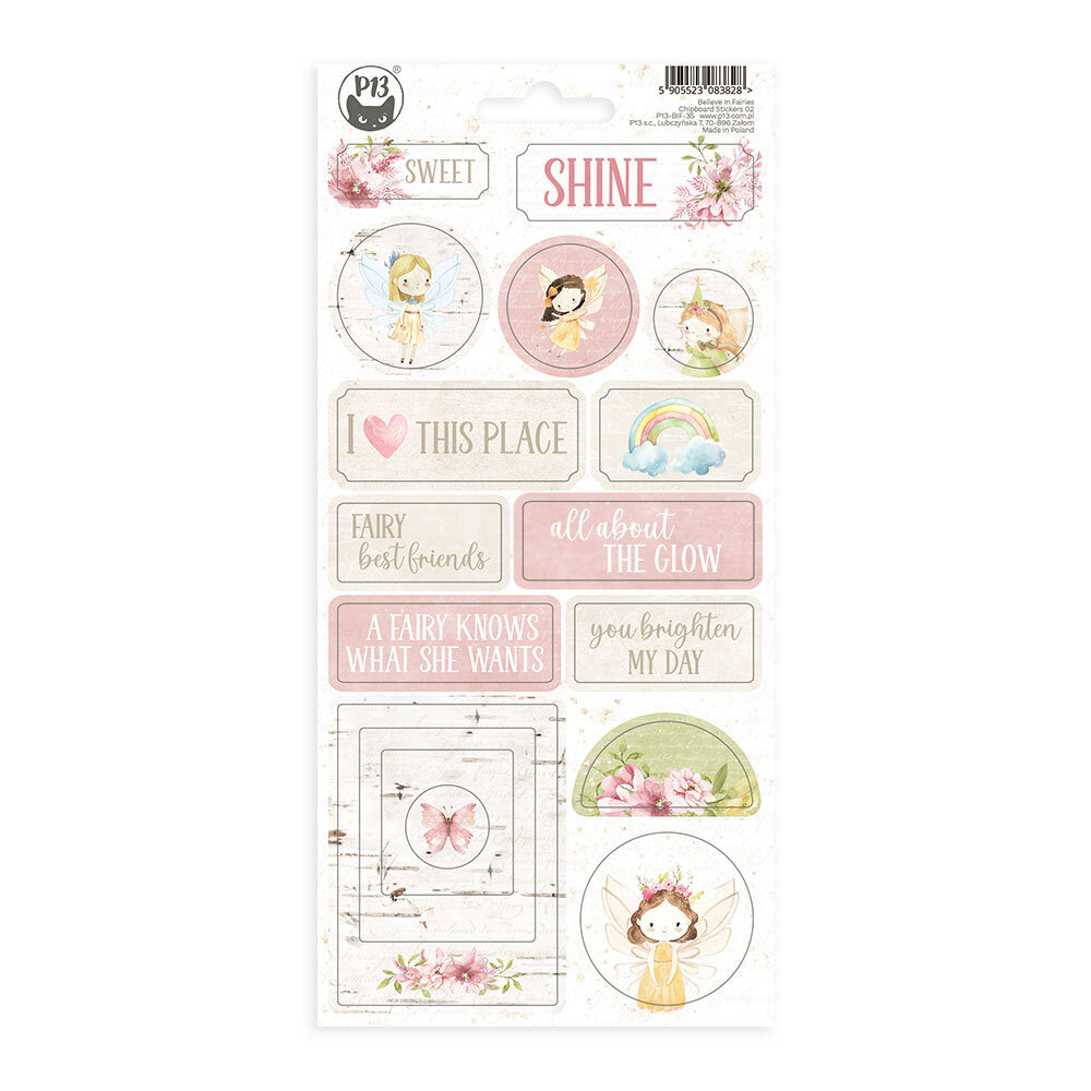 P13 Believe in Fairies Chipboard Stickers 02 (P13-BIF-35) (OUTLET) P13 Believe in Fairies Chipboard Stickers 02 (P13-BIF-35) (OUTLET)