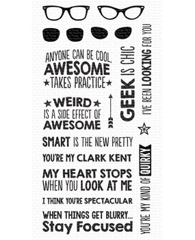 My Favorite Things Geek Is Chic Clear Stamps (LLD-107) (DISCONTINUED)