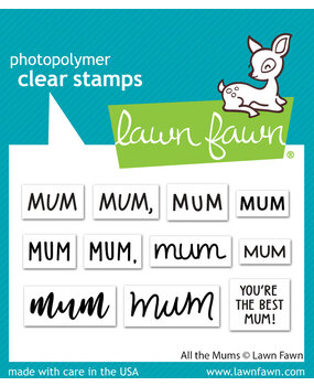 Lawn Fawn All the Mums Clear Stamps (LF3457) (OUTLET)