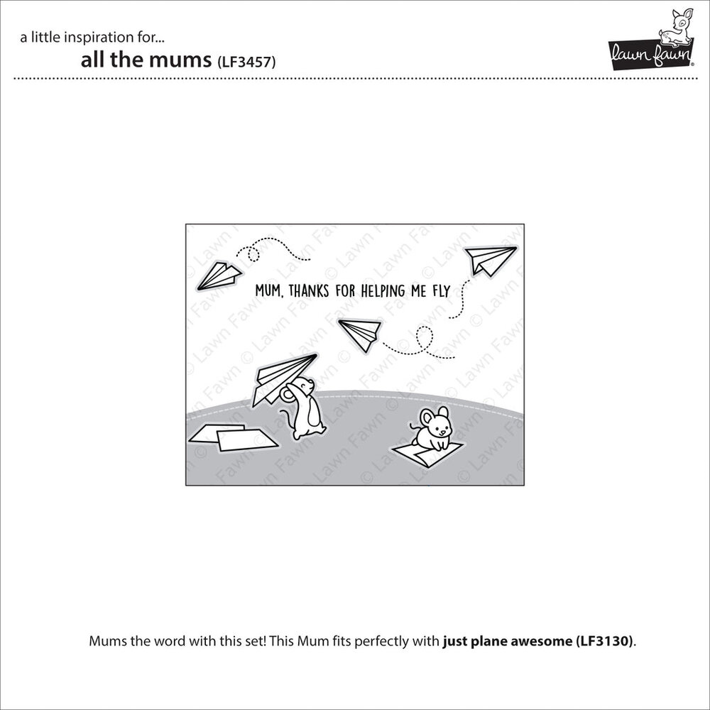 Lawn Fawn All the Mums Clear Stamps (LF3457) (OUTLET) Lawn Fawn All the Mums Clear Stamps (LF3457) (OUTLET)