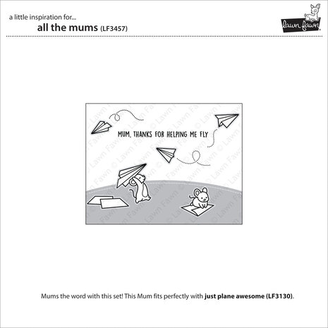 Lawn Fawn All the Mums Clear Stamps (LF3457) (OUTLET) Lawn Fawn All the Mums Clear Stamps (LF3457) (OUTLET)