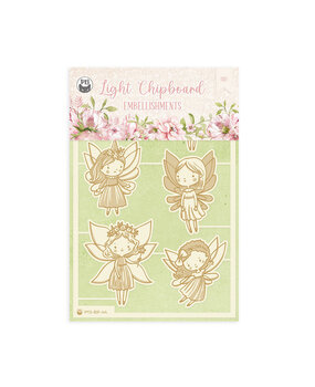 P13 Believe in Fairies Light Chipboard Embellishments 01 (6pcs) (P13-BIF-44) (OUTLET)