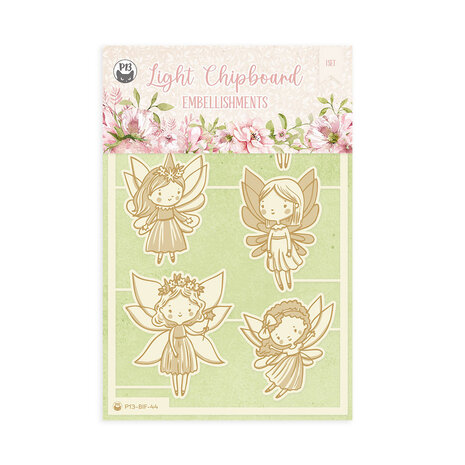 P13 Believe in Fairies Light Chipboard Embellishments 01 (6pcs) (P13-BIF-44) (DISCONTINUED)