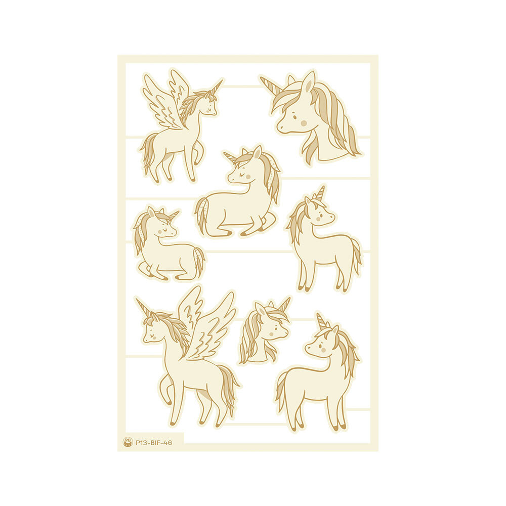 P13 Believe in Fairies Light Chipboard Embellishments 03 (8pcs) (P13-BIF-46) (DISCONTINUED)