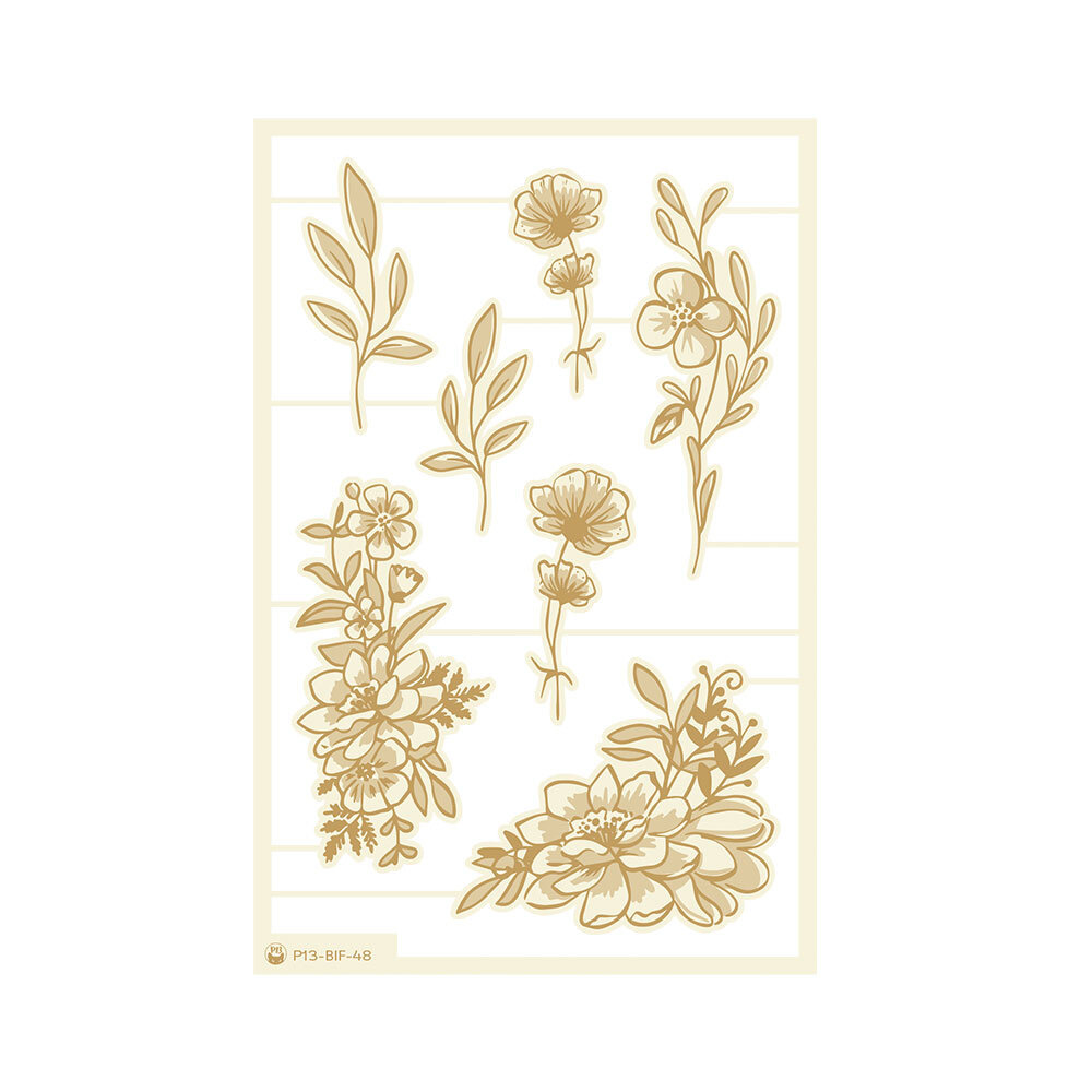 P13 Believe in Fairies Light Chipboard Embellishments 05 (7pcs) (P13-BIF-48) (DISCONTINUED)