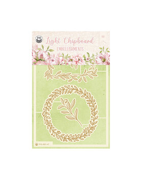 P13 Believe in Fairies Light Chipboard Embellishments 04 (4pcs) (P13-BIF-47) (OUTLET)