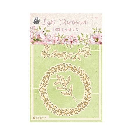 P13 Believe in Fairies Light Chipboard Embellishments 04 (4pcs) (P13-BIF-47) (DISCONTINUED)