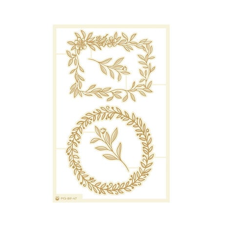 P13 Believe in Fairies Light Chipboard Embellishments 04 (4pcs) (P13-BIF-47) (DISCONTINUED)