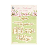 P13 Believe in Fairies Light Chipboard Embellishments POL (7pcs) (P13-BIF-54) (OUTLET)