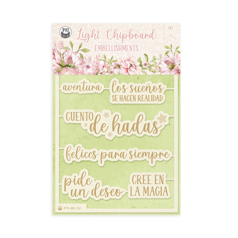 P13 Believe in Fairies Light Chipboard Embellishments ESP (8pcs) (P13-BIF-52) (OUTLET) P13 Believe in Fairies Light Chipboard Embellishments ESP (8pcs) (P13-BIF-52) (OUTLET)