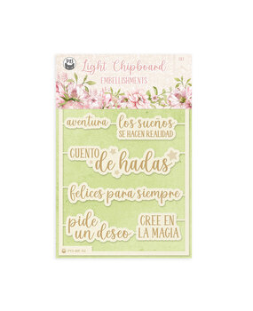 P13 Believe in Fairies Light Chipboard Embellishments ESP (8pcs) (P13-BIF-52) (OUTLET)