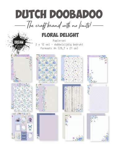 Dutch Doobadoo Dream Plan Do Floral Delight A4 Paper Pack (473.005.061) (DISCONTINUED) Dutch Doobadoo Dream Plan Do Floral Delight A4 Paper Pack (473.005.061) (DISCONTINUED)