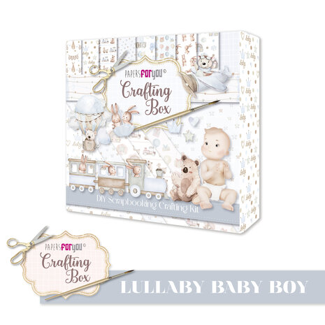 Papers For You Lullaby Baby Boy Crafting Box (PFY-13267) (DISCONTINUED) Papers For You Lullaby Baby Boy Crafting Box (PFY-13267) (DISCONTINUED)