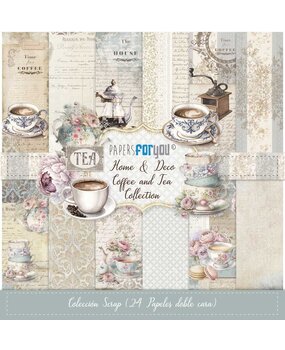 Papers For You Home&Deco Coffee and Tea Mini Scrap Paper Pack (24pcs) (PFY-13702) (DISCONTINUED)
