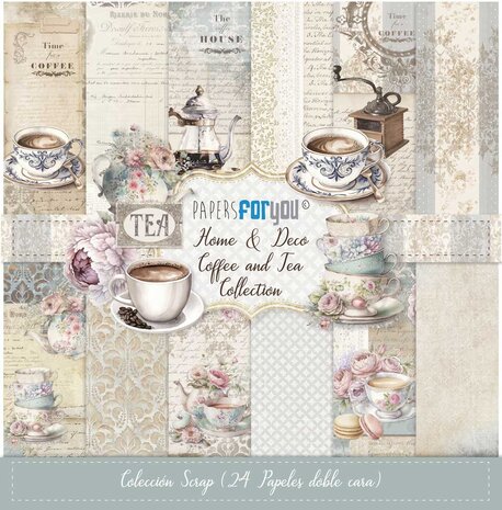 Papers For You Home&Deco Coffee and Tea Mini Scrap Paper Pack (24pcs) (PFY-13702) (DISCONTINUED)