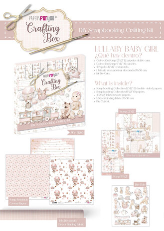 Papers For You Lullaby Baby Girl Crafting Box (PFY-13266) (DISCONTINUED)