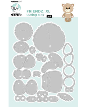 Creative Craftlab Friendz Cutting Die Ted XL (CCL-FR-CD815) (DISCONTINUED)