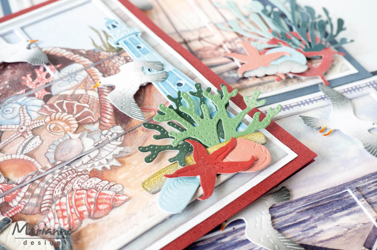 Marianne Design Creatables Tiny's Beach Pole & Gulls (LR0859) (DISCONTINUED)