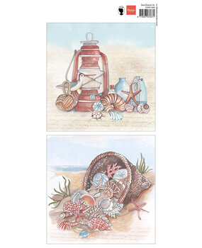 Marianne Design Decoration Sheet XL Els' Sea Breeze (EWK1300) (DISCONTINUED)