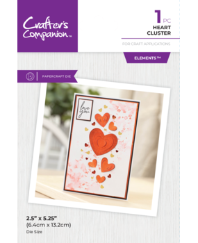 Crafter's Companion Cluster Lift Element Dies Heart Cluster (CC-MD-ELE-HECL) (DISCONTINUED) Crafter's Companion Cluster Lift Element Dies Heart Cluster (CC-MD-ELE-HECL) (DISCONTINUED)