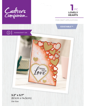 Crafter's Companion Corner Edge'able Dies Lovely Hearts (CC-MD-EDG-LOHEA) (DISCONTINUED)