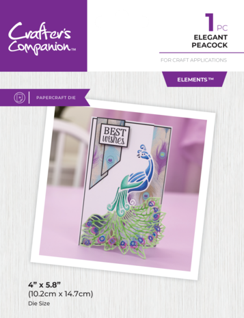 Crafter's Companion Corner Edge'able Dies Elegant Peacock (CC-MD-EDG-ELEPE)