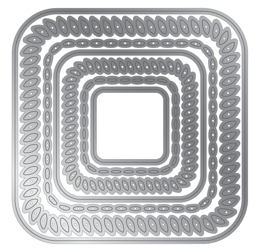 Crafter's Companion Decorative Nesting Element Dies Nesting Squares (CC-MD-ELE-DNSQU) (DISCONTINUED)