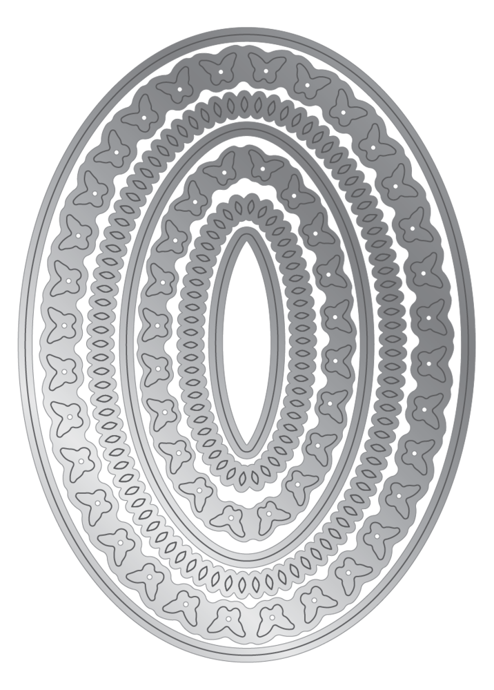 Crafter's Companion Decorative Nesting Element Dies Nesting Ovals (CC-MD-ELE-DNOVA) (DISCONTINUED)