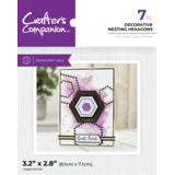 Crafter's Companion Decorative Nesting Element Dies Nesting Hexagons (CC-MD-ELE-DNHEX) (DISCONTINUED)