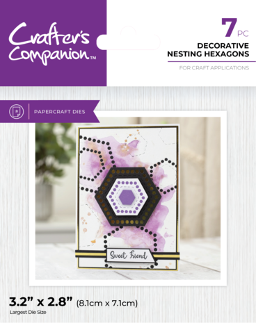 Crafter's Companion Decorative Nesting Element Dies Nesting Hexagons (CC-MD-ELE-DNHEX) (DISCONTINUED) Crafter's Companion Decorative Nesting Element Dies Nesting Hexagons (CC-MD-ELE-DNHEX) (DISCONTINUED)
