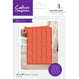 Crafter's Companion Modern Man 2D Embossing Folder Twisted Knot (CC-MM-EF4-TWKI) (DISCONTINUED)