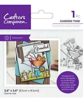 Crafter's Companion Modern Man Clear Stamp Garden Time (CC-MM-STP-GATI) (DISCONTINUED)