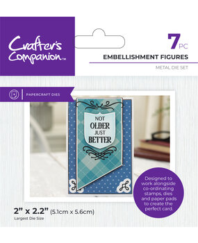 Crafter's Companion Modern Man Metal Dies Embellishments Figures (CC-MM-MD-EMFI) (DISCONTINUED)
