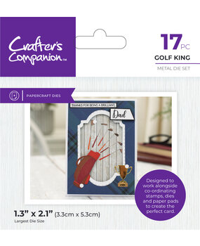 Crafter's Companion Modern Man Metal Dies Golf King (CC-MM-MD-GOKI) (DISCONTINUED)