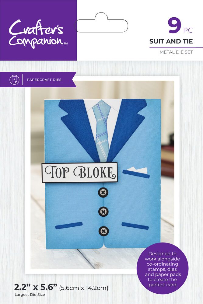 Crafter's Companion Modern Man Metal Dies Suit and Tie (CC-MM-MD-SUTI)