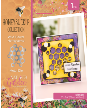 Crafter's Companion Honeysuckle Metal Dies Wildflower Honeycomb (NG-HS-MD-WFHO) (DISCONTINUED)