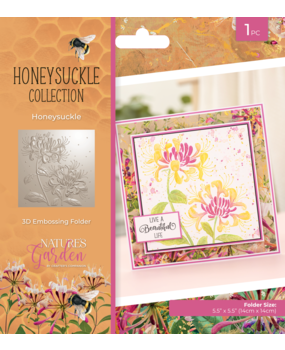 Crafter's Companion Honeysuckle 3D Embossing Folder Honeysuckle (NG-HS-EF5.5-3D-HOSU) (DISCONTINUED)