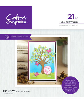 Crafter's Companion Garden Collection Clear Stamp You Grow Girl (CC-GC-CA-ST-YOGG) (DISCONTINUED)