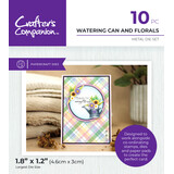 Crafter's Companion Garden Collection Metal Dies Watering Can and Florals (CC-GC-MD-WCAF) (DISCONTINUED)
