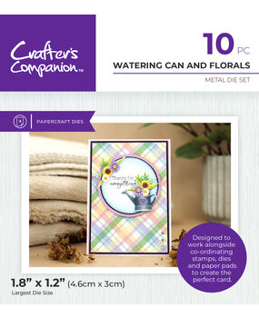 Crafter's Companion Garden Collection Metal Dies Watering Can and Florals (CC-GC-MD-WCAF) (DISCONTINUED)
