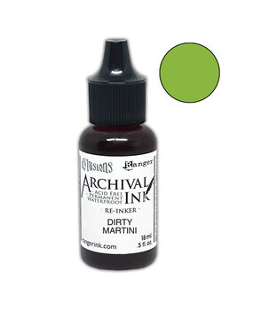 Ranger Dyan Reaveley Dylusions Archival Ink Dirty Martini Re-Inker 0.5 fl oz (ARD51206)